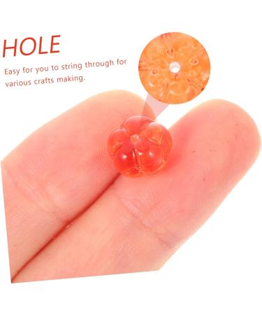 KONTONTY 100pcs Pumpkin Beads Bracelet DIY Supplies Earring Beads Lantern Charm Beads DIY Bead Pumpkin Loose Beads Thanksgiving Earring Making Beads Tibetan Beads Bags Czech Republic Glass - Buy Online on SooperMarket.com