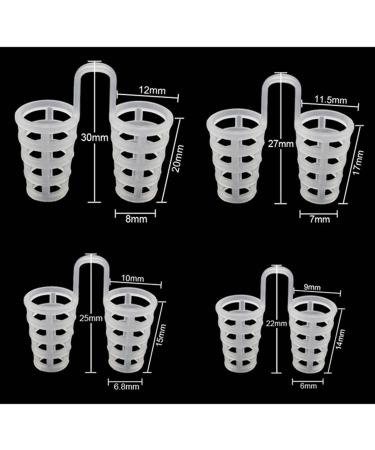 KUIKUI Snore Nasal Dilator Clip - 8pcs Silicone Nose Vents for Easy Breathing and Better Sleep - Buy Online on SooperMarket.com