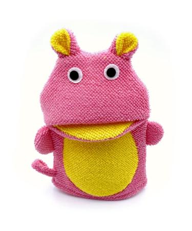 Kids Bath Sponge Mitt Glove Cute Animal Shower Bathing Mitt Baby Bath Mitt Washcloths for Toddler Bath and Shower