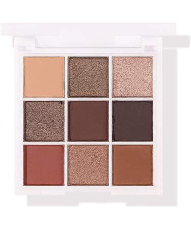 9 Colors Eyeshadow Palette Makeup Palette Eye Shadows Easy Coloring Eyeshadow Makeup Kit Matte Pearlescent Glitter Portable Eye Shadow Powder for Makeup - Buy Online on SooperMarket.com