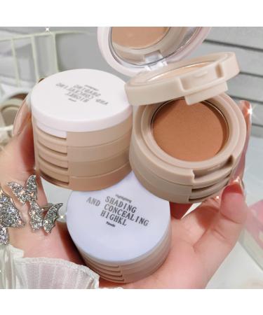 HOSAILY 4 in 1 Color Matte Eyeshadow Palette - High Pigmented Natural Nude Makeup, Long Lasting with Brush - 0.50oz (Pack of 2) - Buy Online on SooperMarket.com