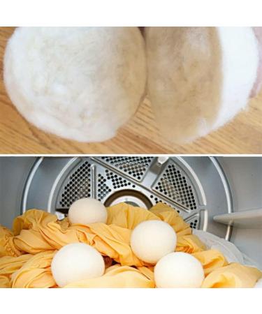 ZYWUOY 6Pcs Wool Dryer Balls Reusable Softener Sheep Organic Fabric Wool Dryer Balls Laundry Dryer Sheets Alternative - Buy Online on SooperMarket.com