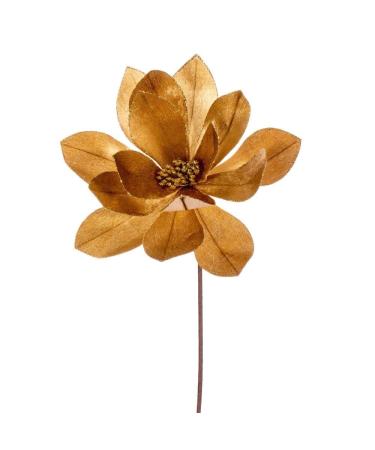 Vickerman 705346-22" Gold Velvet Sheen Glitter Trim Poinsettia Spray (4 Pack) (RG223308)