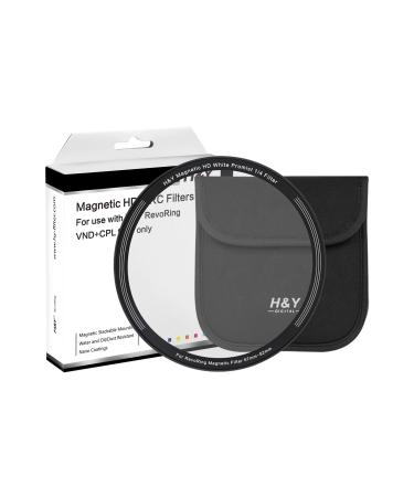 H&Y RevoRing 67-82mm White Promist 1/4 Dreamy Effect Magnetic Filter Overall Softening for Vlog Portrait Photography Videography Only for RevRing Series 67-82mm Magnetic White Mist 1/4