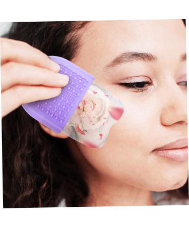 Beauty Face Ice Tray & Icing Roller - Silicone Face Massage Tool for Radiant Skin - 13x6.5x5.5CM - Violet - Buy Online on SooperMarket.com