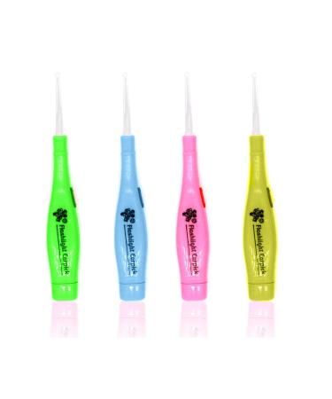 SunMine 4pcs Ear Wax Removal with Light LED Earwax Removal Ear Cleaning Set with Storage Box