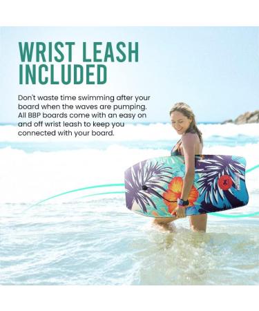 Back Bay Play 26-41 Body Board - Lightweight EPS Core Boogie Board for Beach | 33 Inch Ice Tie Dye Design | Wrist Leash Surfing for Kids & Adults - Buy Online on SooperMarket.com