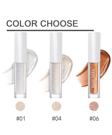 CHARMFORYOU Liquid Glitter Eyeshadow 2pcs Makeup Kit - Long Lasting Shimmer Eye Shadow Set for Women & Girls - Buy Online on SooperMarket.com