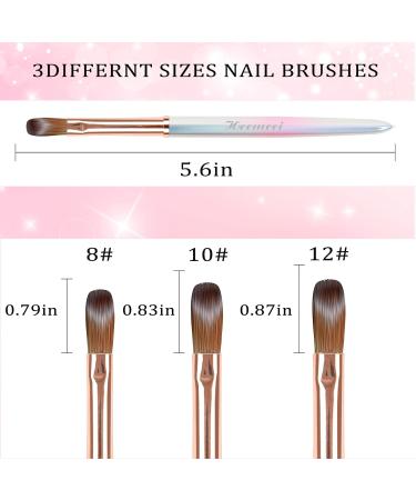 Kolinsky Acrylic Nail Brush Size 12 - Professional Nail Brushes for Acrylic Application | Nail Art & Manicure Tools - DIY Home Salon Essentials - Buy Online on SooperMarket.com