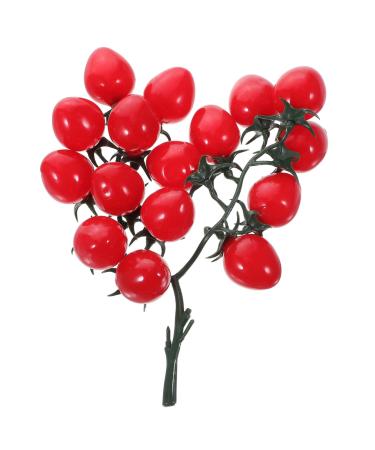 Ciieeo Educational Toys String Simulated Cherry Tomatoes Window Child Fake Food Pvc Fake Food Props