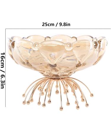 Fruit Basket Bowl Crystal Glass Fruit Bowl Chinese Retro Handmade Transparent Geometric Candy Bowl Home Living Room Kitchen Desktop Decor Fruit Dish Fruit Bowls (Size : C) - Buy Online on SooperMarket.com