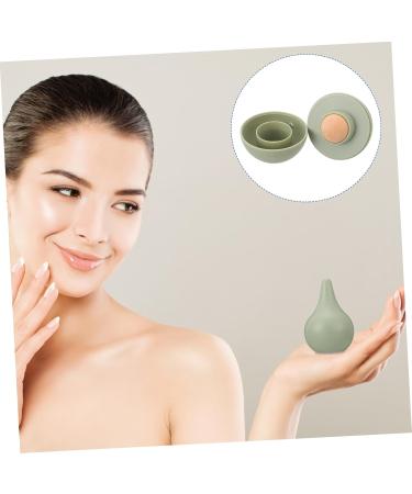 Housoutil Oil-Absorbing Ball Roller for Oily Skin - Nutragina Healthy Skin Tool - Smooth Skin Massaging Volcano Stone Bead - Facial Skincare Solution 7.5x5x5CM Green - Buy Online on SooperMarket.com