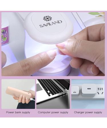 Saviland Mini Nail Lamp - 16W U V/LED Nail Dryer U V Light for Nails for Gel Nail Polish  Builder Nail Gel  Glue Gel  Nail Art Tools for Starters Home DIY Professionals Salon Portable Nail Lamp - Buy Online on SooperMarket.com