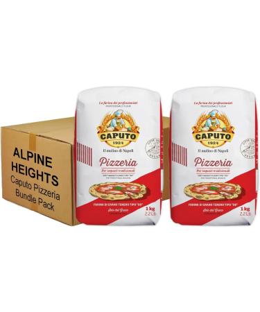 Alpine Heights Bundle Pack - Caputo Pizzeria Flour Premium Italian Type '00' Flour 1kg - Pack of 2