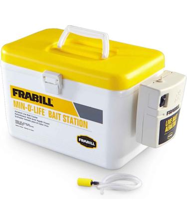 Frabill Bait Box with Aerator - 8-Quart Portable Live Bait Storage Cooler - Buy Online on SooperMarket.com