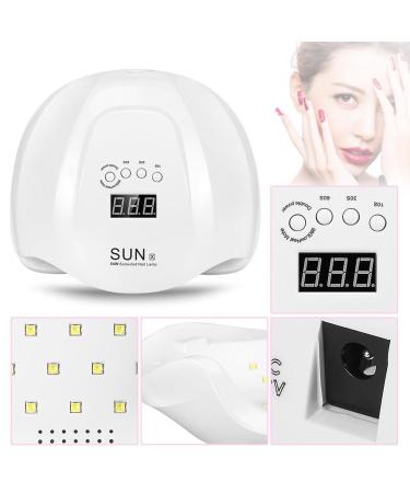 54W Nail Dryer LED Lamp for Gel Nails | Automatic Sensor Timer | Professional Nail Tools for Fingernail & Toenail Care - Buy Online on SooperMarket.com