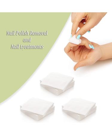 Degasa Premium 100% Pure Cotton Exfoliating Squares - Hypoallergenic Lint-Free Makeup & Nail Polish Remover Pads for Women | 160 Count - Buy Online on SooperMarket.com