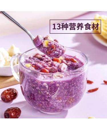 Purple Potato Konjak Congee cereal 17.6oz/500g Instant cereal nutritious breakfast substitute powder Light and Full Congee oatmeal packets quick oats 500g - Buy Online on SooperMarket.com