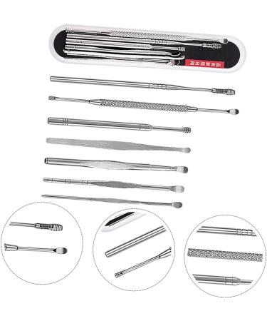 7-Piece Stainless Steel Ear Cleaning Tools Set - Ear Care Kit for Gentle Ear Cleaning and Nursing - Buy Online on SooperMarket.com