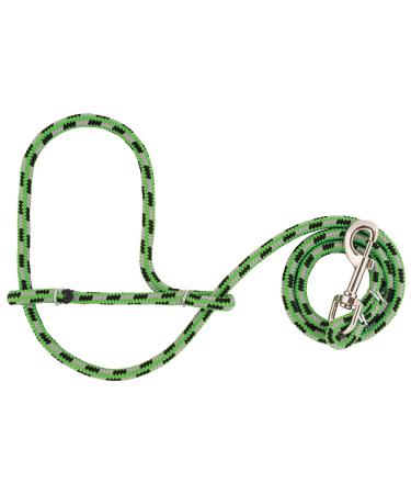 Weaver Leather Rope Sheep & Goat Halter, Lime/Black/Gray, 52"