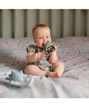 Fixed Toys for Babies | 2-Piece Silicone Bite Rings for Teething Relief | Ideal Baby Shower Gifts | Perfect for Toddlers (Boys & Girls) | Shop Internationally - Buy Online on SooperMarket.com