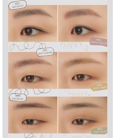 EQUMAL Live Brow Micro Pencil - Ultra Fine 1mm Tip for Natural-Looking Brows | Sweatproof Eyebrow Makeup with Spoolie Brush in Deep Auburn - Buy Online on SooperMarket.com