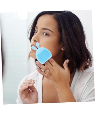 minkissy 16 Pcs Rabbit Ears Facial Brush Face Cleansing Brush Portable Facial Face Lotion for Women Face Wash Brush Silicone Facial Cleaner Face for Women Body Miss Cute Rabbit Silica Gel Light Bluex4pcs 7.5x7.5cmx4pcs - Buy Online on SooperMarket.com