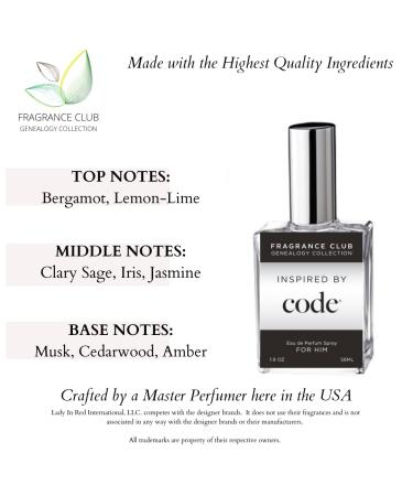 Inspired by Code 1.9 oz. EDP Mens fragrance with Bergamot Clary Sage and Musk is a seductive fragrance that eludes confidence. - Buy Online on SooperMarket.com
