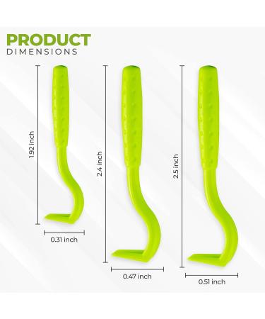 Rubigo 3 Pack Tick Remover Tools For Dogs Cats Humans. | Quick Safe And Painless Removal Of All Tick Sizes. 3 Different Sized Strong Plastic Tick Removers | For All Pets (Green) - Buy Online on SooperMarket.com