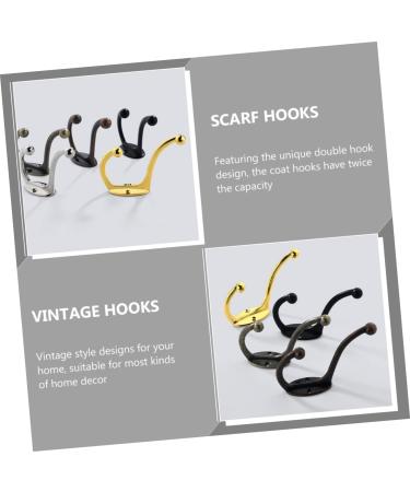 ABOOFAN 4pcs Hook up Bath Towel Hook Jacket Hooks Single Robe Hook Utility Hooks Office Old Fashioned Hanger 9.5X6.7X2.3CM Golden - Buy Online on SooperMarket.com