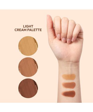 Ruby Kisses 3-in-1 Contour Palette for Oily and Dry Skin - Light - Buy Online on SooperMarket.com
