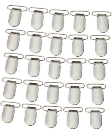 Aokwawaliy Metal Strap Clips - 25 Pack Fastening Clips for Belts & Bibs | No Glue Needed | Durable Hanging Clips | Babytron Merch - Buy Online on SooperMarket.com