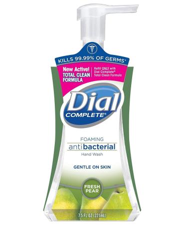 Dial Complete Antibacterial Foaming Hand Soap Variety Pack - Spring Water/Fresh Pear - 7.5oz Each - 5 Count Pack - Anti-Germ Formula - Convenient Hygiene Solution - Buy Online on SooperMarket.com