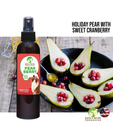 Bath & Brush Therapies Pear Berry Pet Cologne 4.5 oz for Dogs | Long-Lasting Odor Eliminator | Cruelty-Free, Paraben-Free | Made in USA - Buy Online on SooperMarket.com