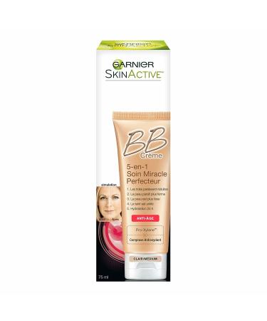 Garnier SkinActive BB Cream 5-in-1 Anti-Aging LightMedium 2.5 fl oz â€“ Perfect Skin Solution - Buy Online on SooperMarket.com