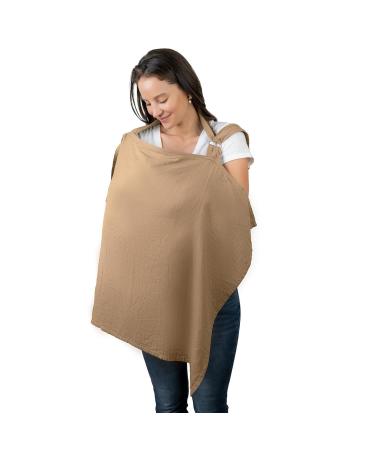 Quxvena breastfeeding towel for the on the way hillhill hell Musselin ideal cover for babies soft and breathable-active silence scarf Nursing Cover for Breastfeeding Still scarf breastfeeding with a fixed tire