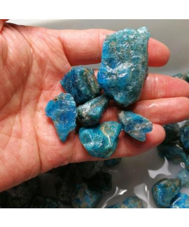 90-100g Natural Raw Blue Apatite Crystal Stone Gravel RoughMineral Specimen Collection NaturalReiki Decoration qiangang - Buy Online on SooperMarket.com