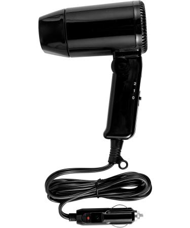 SHASUXTING 12V Car Styling Hair Dryer 2 Speed Car Hair Blow Dryer with Foldable Handle Compact Car Hair Dryer Available Hot and Cold Wind Car Styling Hair Blower for Self-Driving Travel Window Defrost Black - Buy Online on SooperMarket.com