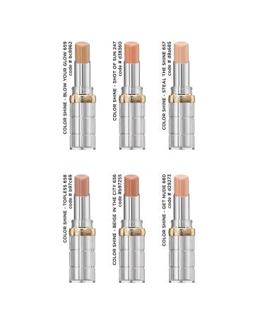 L'Or al Paris Color Riche Shine 659 Blow Your Glow - Nourishing Lipstick for Intensive Color & Natural Shine | International Shipping Available - Buy Online on SooperMarket.com