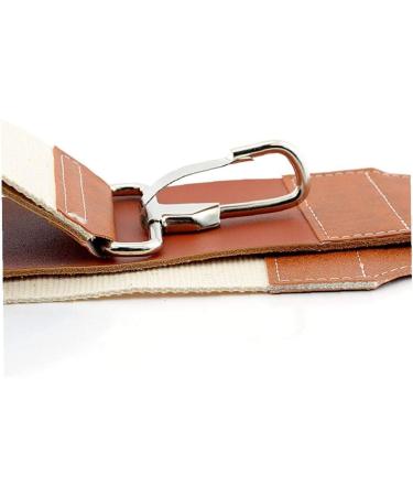 1 pc Double Layer Leather Razor Strop Shaving Sharpener Strap Barber Genuine Leather Straight Razor Sharpening Belt Shaving Accessories - Buy Online on SooperMarket.com