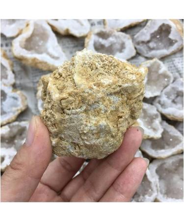 Natural Crystal Rough Natural White Agate Geode Slice Quartz Crystal Cluster MineralsCrystal Home Decoration for Decoration Stone Generator HOMEZHOU 2pcs - Buy Online on SooperMarket.com