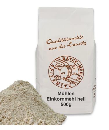 Mills Einkorn flour light 500g fresh from the R tze mill in the best quality 100% regional and natural 500 g (1 pack)
