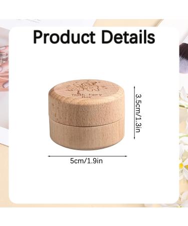 Siqian Wooden Tooth Fairy Keepsake Box - Baby Teeth Save Pouch for Tooth Loss & Birthday Gifts - Buy Online on SooperMarket.com
