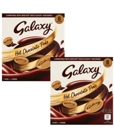 Hot Chocolate Pod Bundle With Galaxy Hot Chocolate Pods 8x17g (2 Pack)