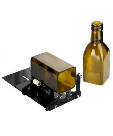 Glass Bottle Cutter  Fixm Square & Round Bottle Cutting Machine  Wine Bottles and Beer Bottles Cutter Tool with Accessories Tool Kit(Upgrade Version)