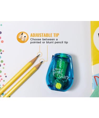 Bostitch Office Twist-N-Sharp Manual Pencil Sharpener Easy Open Tray Perfect for Kids Works with Colored Pencils & Makeup Pencils 3-Pack 3 Pack - Buy Online on SooperMarket.com