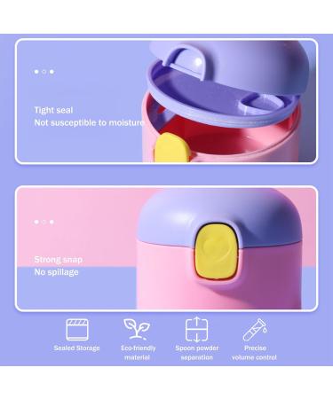 2pcs Liwein Milk Powder Dispenser Pot for Travel Feeding - Brown+Pink - Buy Online on SooperMarket.com