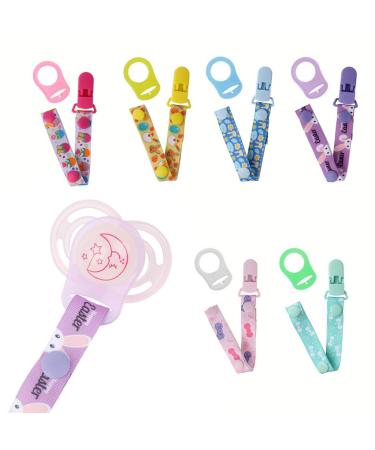 TIAN-K Pink Pacifier Chain with Clip Holder for MAM Rings | Baby Nipple Leash | International Shipping Available - Buy Online on SooperMarket.com