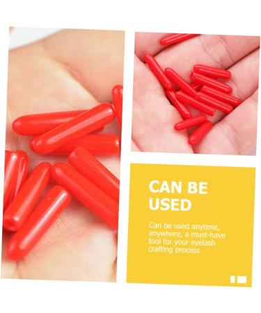 Stahad 240 STK Twilight Lane Eyelash Sink Protection - Silicone Tweezer & Scissors Cover (Red 2pcs) | Premium Eyelash Extension Accessories - Buy Online on SooperMarket.com