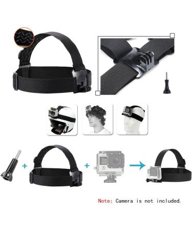 TEKCAM Action Camera Head Mount Strap for Gopro Hero/AKASO/Dragon Touch - Adjustable Head Belt for Hands-Free Recording - Buy Online on SooperMarket.com